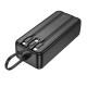 Портативний ЗП Power Bank Hoco J132B Sabio 22.5W+PD20W with 3 cables 30000 mAh Black