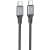 Дата кабель Hoco X86 Spear Type-C to Type-C 60W (1m) Black