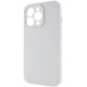 Чохол Silicone Case Full Camera Protective (AA) NO LOGO для Apple iPhone 15 Pro Max (6.7") Білий / White