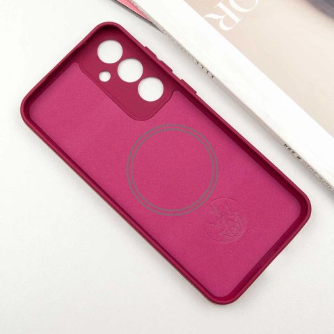 Чохол Silicone Cover Lakshmi Full Camera (AA) with MagFit для Samsung Galaxy S25+ Червоний / Rose Red