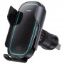 Автотримач з БЗП Baseus Milky Way Pro Wireless Charging Electric Car Mount 15W (C40357000111-0) Cluster Black