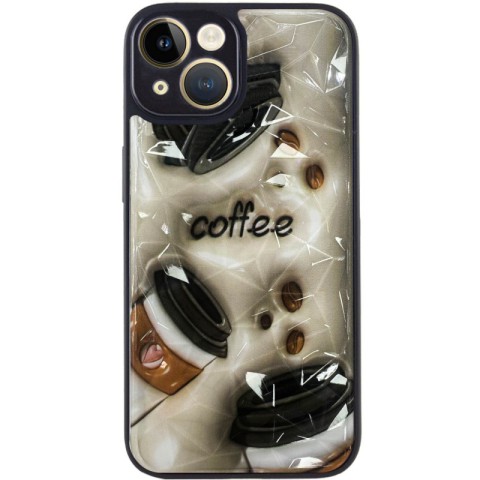 TPU+PC чохол Prisma Plushie для Apple iPhone 15 (6.1") Coffee