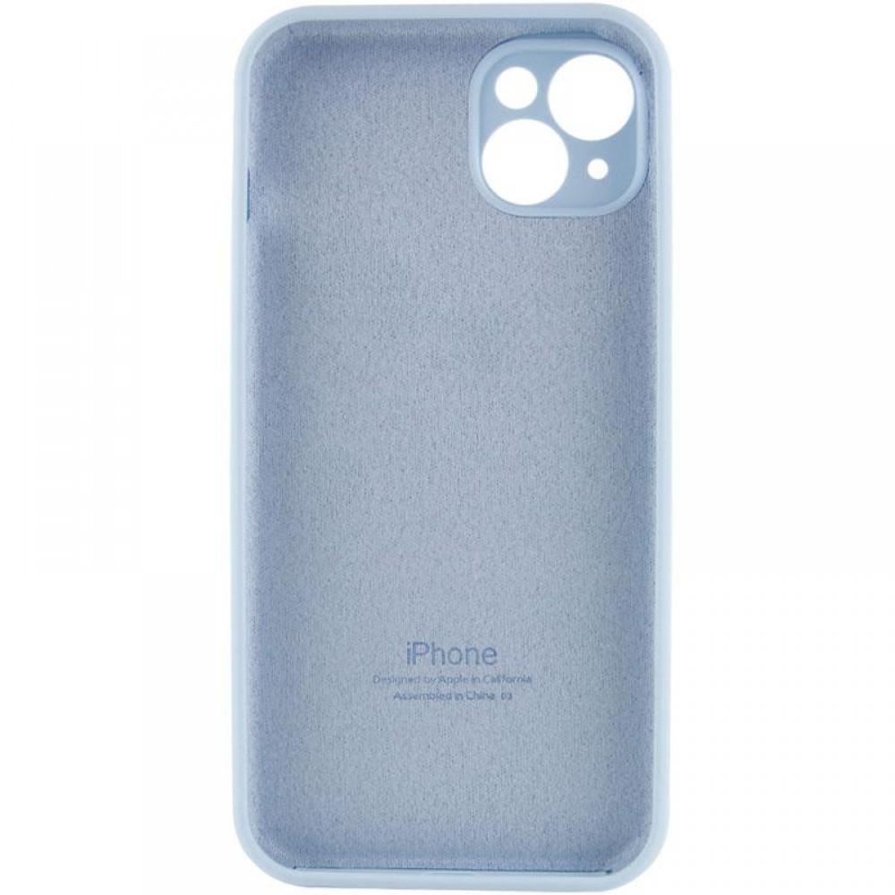 Чохол Silicone Case Full Camera Protective (AA) для Apple iPhone 13 (6.1") Блакитний / Sweet Blue
