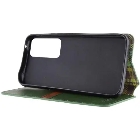 Шкіряний чохол-книжка GETMAN Cubic (PU) для Samsung Galaxy M35 5G Зелений