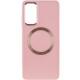 TPU чохол Bonbon Metal Style with MagSafe для Samsung Galaxy A15 4G/5G / M15 5G Рожевий / Light Pink