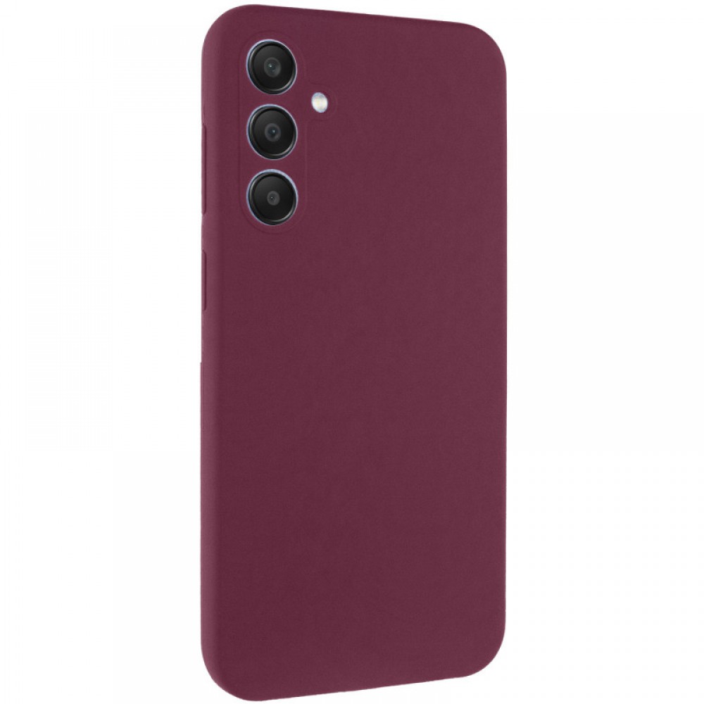 Чохол Silicone Cover Lakshmi Full Camera (AAA) для Samsung Galaxy S24 FE Бордовий / Plum