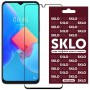 Захисне скло SKLO 3D (full glue) для TECNO Spark 8C / Spark Go 2022 (KG5m) Чорний