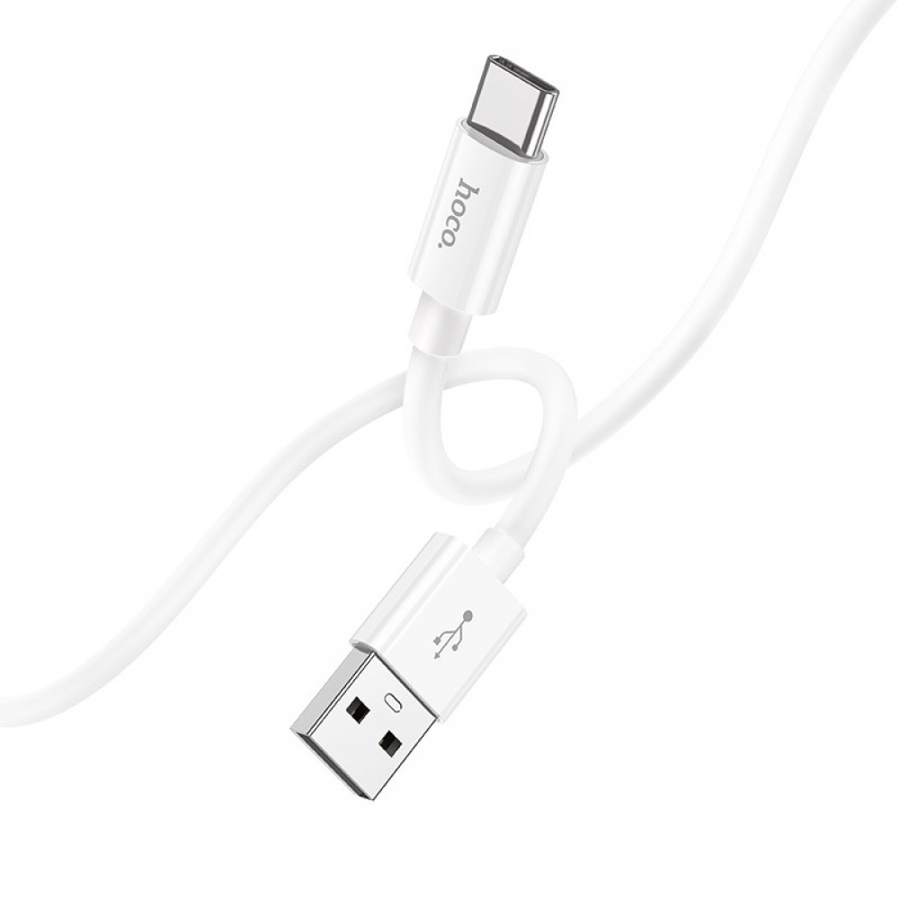 Дата кабель Hoco X87 Magic silicone USB to Type-C (1m) White