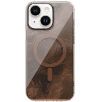 Чохол TPU Shiny Mountain (MagFit) для Apple iPhone 14 / 13 (6.1") Chocolate