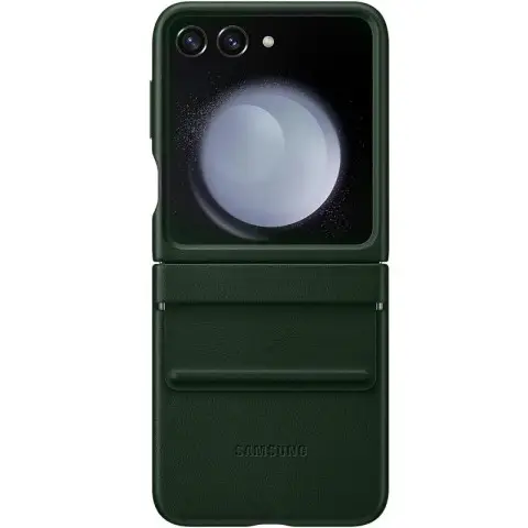 Шкіряний чохол Leather Case (AAA) для Samsung Galaxy Z Flip5 Green
