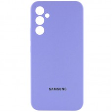 Чохол Silicone Cover Lakshmi Full Camera (AA) with logo для Samsung Galaxy A55 Бузковий / Dasheen