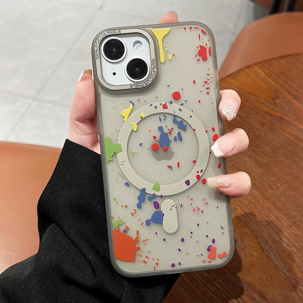 Чохол TPU+PC Flush with MagSafe для Apple iPhone 15 (6.1") Titanium grey