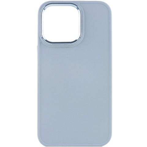 TPU чохол Bonbon Metal Style для Apple iPhone 14 Pro (6.1") Блакитний / Mist blue