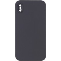 Чохол Silicone Case Square Full Camera Protective (AA) NOLOGO для Apple iPhone XS Max (6.5") Сірий / Dark Gray