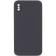Чохол Silicone Case Square Full Camera Protective (AA) NOLOGO для Apple iPhone XS Max (6.5") Сірий / Dark Gray