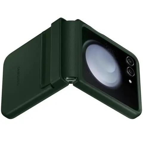 Шкіряний чохол Leather Case (AAA) для Samsung Galaxy Z Flip5 Green