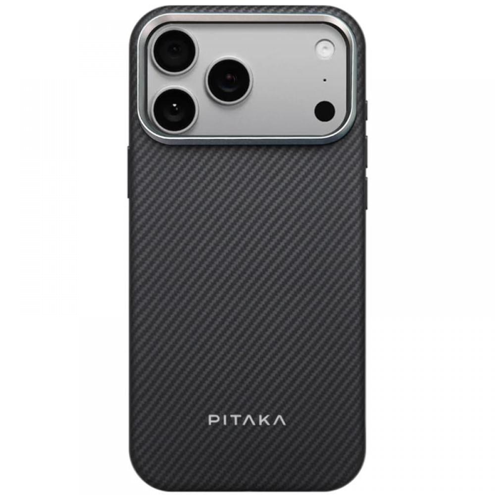 Чохол PC PITAKA with MagSafe для Apple iPhone 17 Pro (6.3") Black / Grey