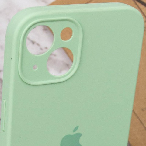 Чохол Silicone Case Full Camera Protective (AA) для Apple iPhone 15 Plus (6.7") Зелений / Pistachio