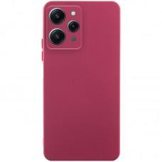 Чохол TPU GETMAN Liquid Silk Full Camera для Xiaomi Redmi 12 Бордовий / Marsala