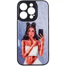 TPU+PC чохол Prisma Ladies для Apple iPhone 14 Pro Max (6.7") Black in White