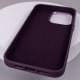 Шкіряний чохол Bonbon Leather Metal Style with MagSafe для Apple iPhone 15 Plus (6.7") Фіолетовий / Dark Purple