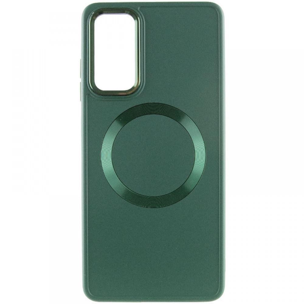 TPU чохол Bonbon Metal Style with MagSafe для Samsung Galaxy A25 5G Зелений / Army Green