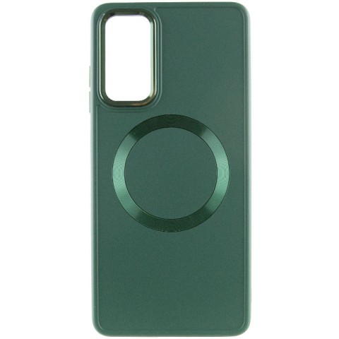 TPU чохол Bonbon Metal Style with MagSafe для Samsung Galaxy A25 5G Зелений / Army Green