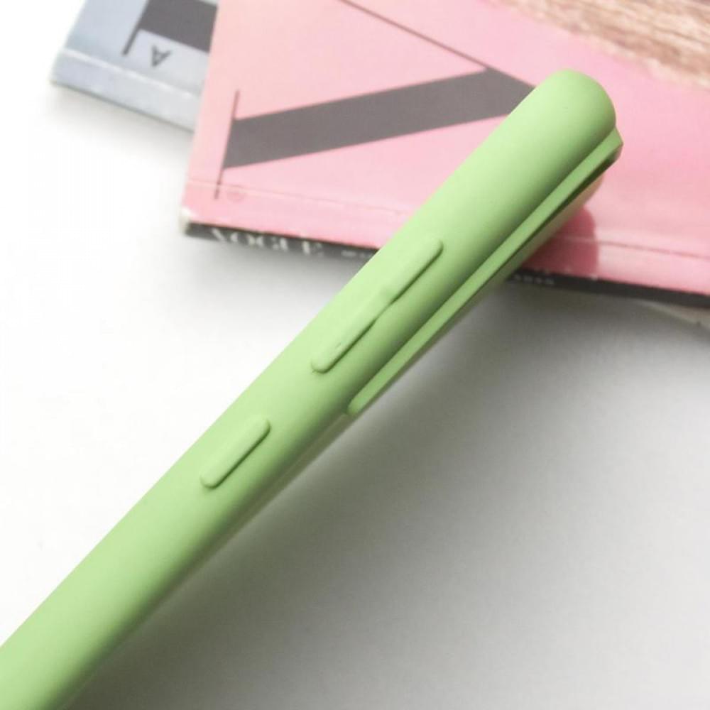 Чохол TPU GETMAN Liquid Silk Full Camera для Samsung Galaxy S21 Зелений / Pistachio