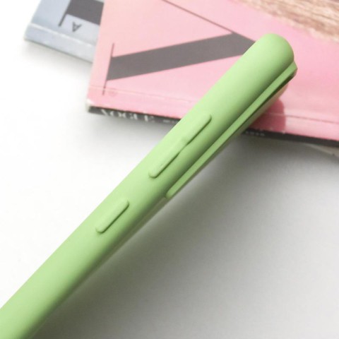 Чохол TPU GETMAN Liquid Silk Full Camera для Samsung Galaxy S21 Зелений / Pistachio