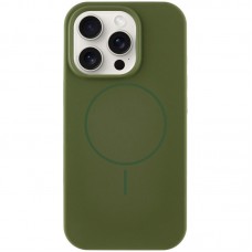 Чохол Silicone Case Full Protective (AA) NO LOGO with MagSafe для Apple iPhone 12 Pro Max (6.7") Зелений / Cyprus Green