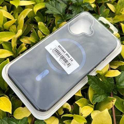 Шкіряний чохол SnapCase with MagSafe для Apple iPhone 16 (6.1") Dark Blue