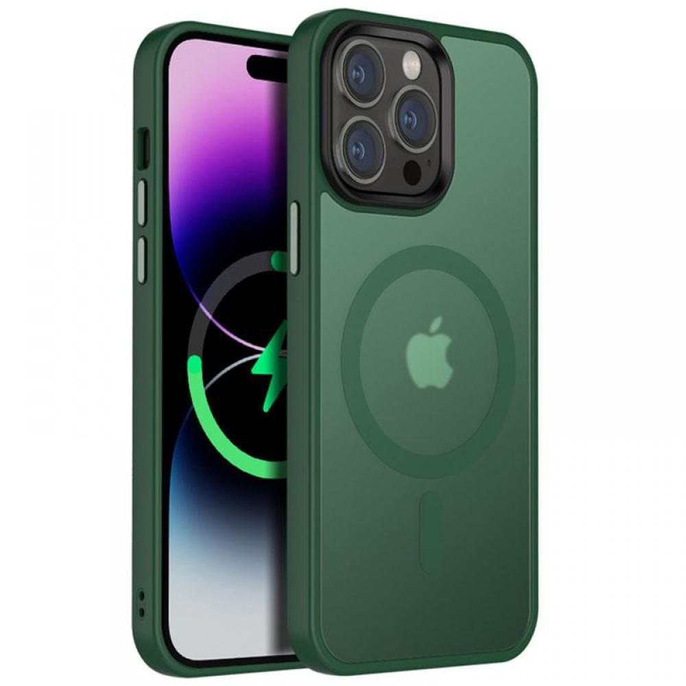 Чохол Ummi Colorful with MagSafe для Apple iPhone 12 Pro / 12 (6.1") Зелений / Dark Green