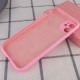 Чохол Silicone Case Full Camera Protective (AA) NO LOGO для Apple iPhone 12 (6.1") Рожевий / Light pink