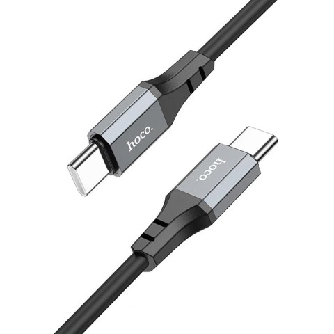 Дата кабель Hoco X86 Spear Type-C to Type-C 60W (1m) Black