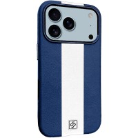 Шкіряний чохол Rally with MagSafe для Apple iPhone 17 Pro Max (6.9") Blue / White