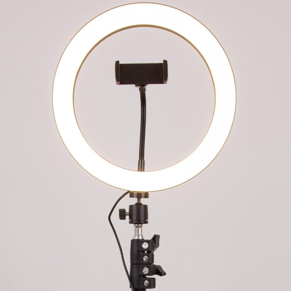 Кольцевая светодиодная LED лампа Flat Ring 10" + tripod 2.1m