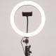 Кольцевая светодиодная LED лампа Flat Ring 10" + tripod 2.1m