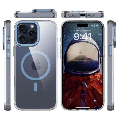 Чохол TPU Space Case Apex with MagSafe для Apple iPhone 13 Pro / 14 Pro (6.1") Navy Blue