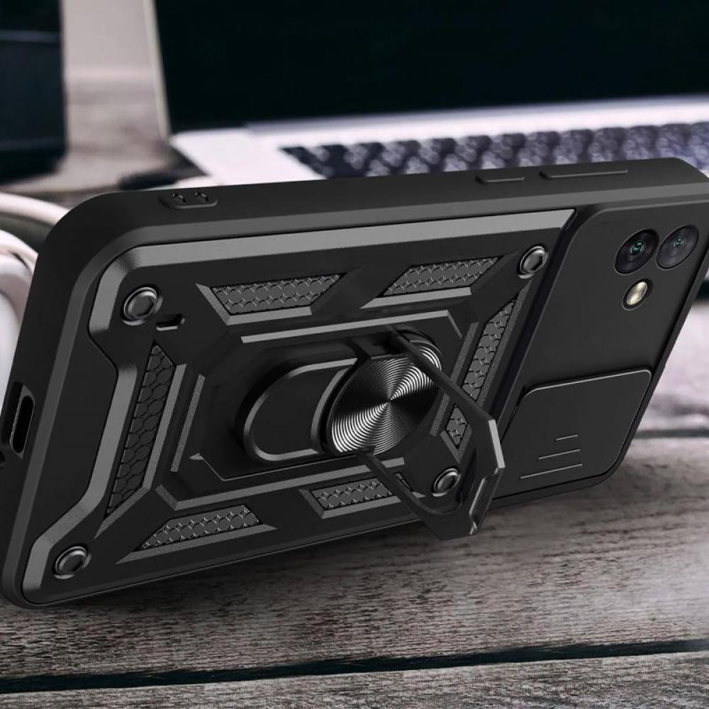 Чохол Ummi Camshield Serge Ring для Samsung Galaxy A04 Чорний