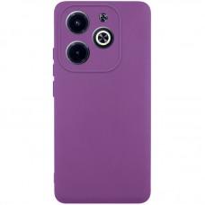 Чохол TPU GETMAN Liquid Silk Full Camera для Infinix Hot 40i Фіолетовий / Grape