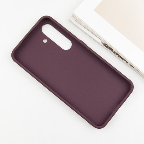 TPU чохол Bonbon Metal Style для Samsung Galaxy S23 Бордовий / Plum