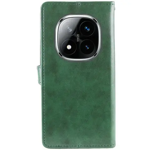 Шкіряний чохол-книжка GETMAN Gallant (PU) для Xiaomi Redmi Note 14 Pro 4G Зелений