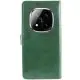 Шкіряний чохол-книжка GETMAN Gallant (PU) для Xiaomi Redmi Note 14 Pro 4G Зелений