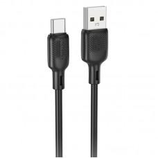 Дата кабель Borofone BX113 Lenny USB to Type-C 3A (3m) Black