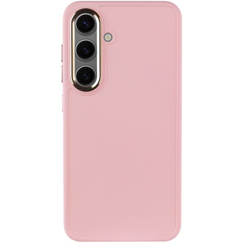 TPU чохол Bonbon Metal Style для Samsung Galaxy S24 / S25 Рожевий / Light pink