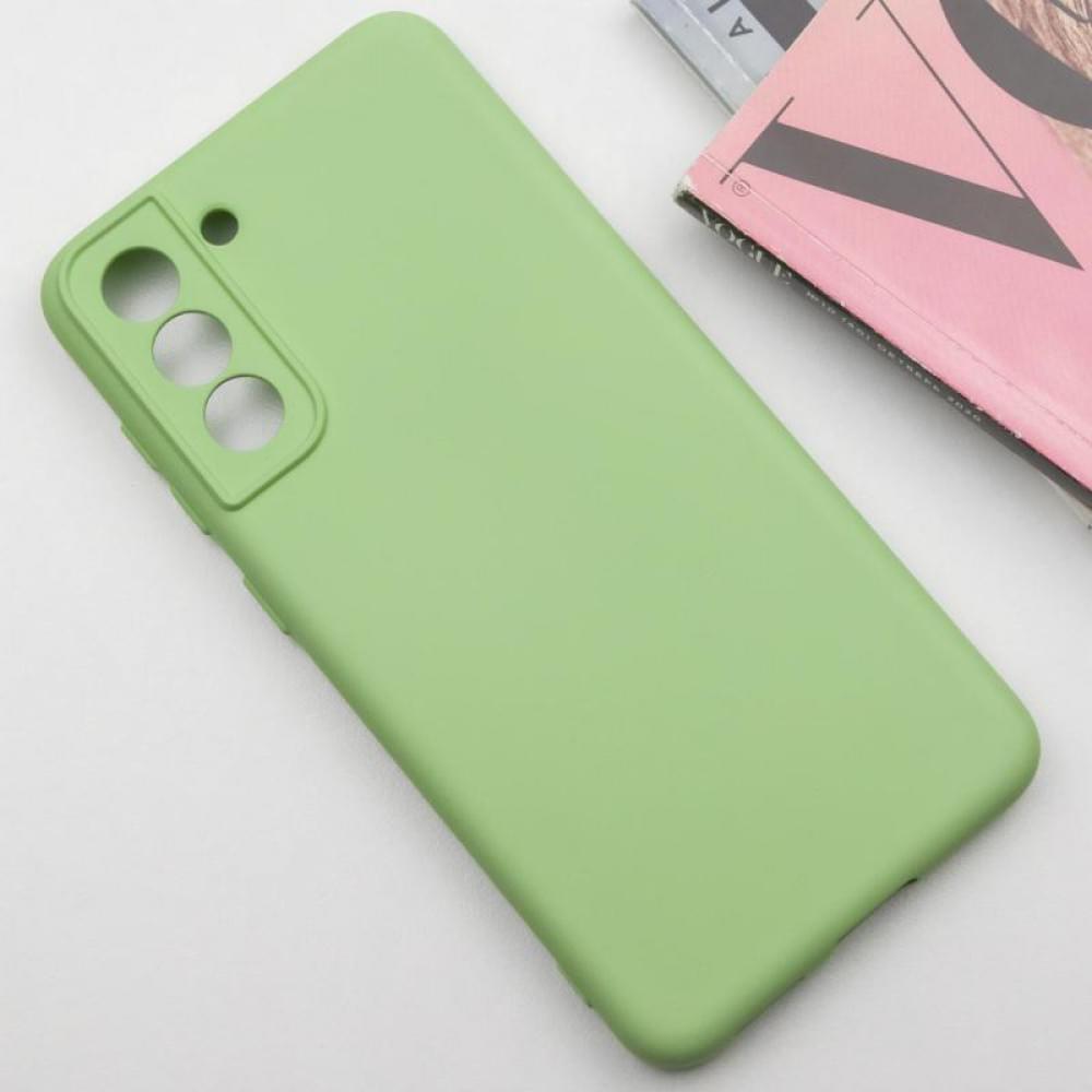 Чохол TPU GETMAN Liquid Silk Full Camera для Samsung Galaxy S21 Зелений / Pistachio