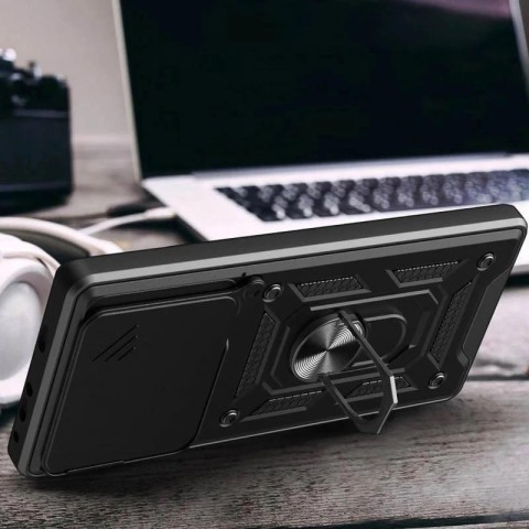 Чохол Ummi Camshield Serge Ring для Xiaomi Poco F7 Pro Чорний / Black