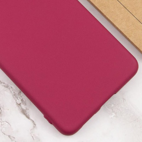 Чохол TPU GETMAN Liquid Silk Full Camera для Samsung Galaxy A32 4G Бордовий / Marsala