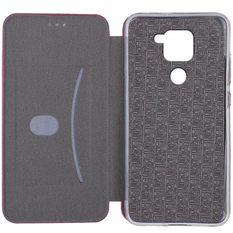 Шкіряний чохол-книжка Classy для Xiaomi Redmi Note 9 / Redmi 10X Бордовий