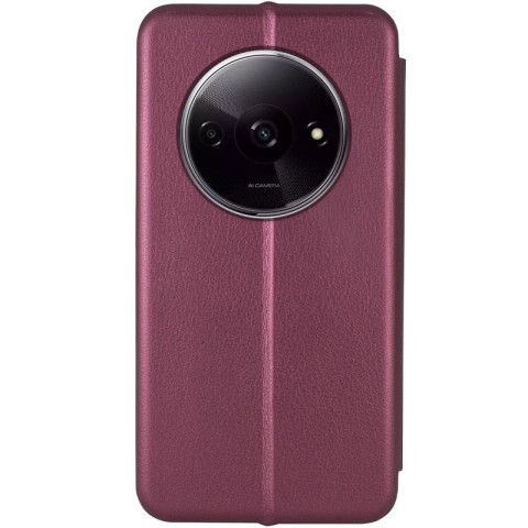 Шкіряний чохол-книжка Classy для Xiaomi Redmi A3 Бордовий